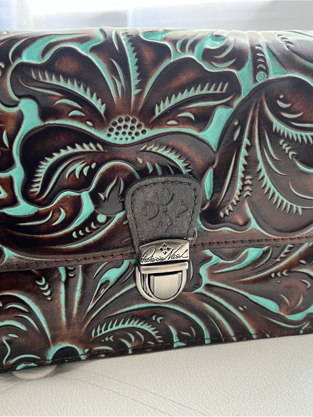 Patricia Nash Locri Tooled Leather Crossbody